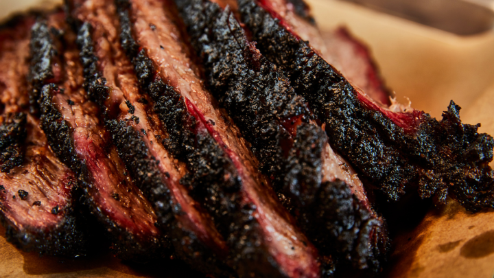 smoked brisket closeup